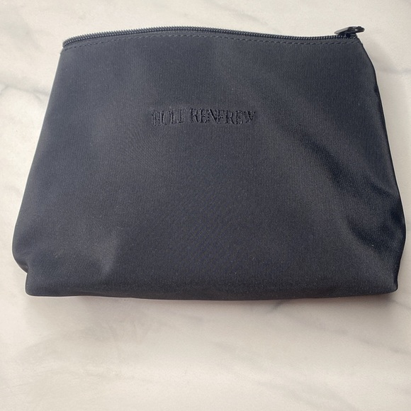 Black Holt Renfrew makeup bag Y2K 90's BNWOT vintage - Picture 2 of 10
